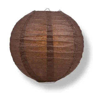 Chocolate round paper lantern for weddings and parties
