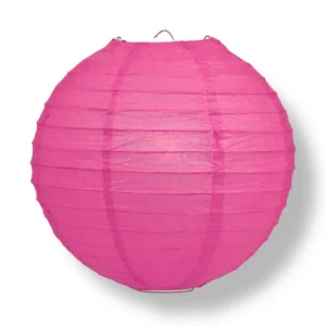Fuschia round paper lantern for weddings and parties