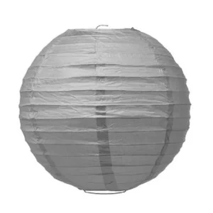 Gray round paper lantern for weddings and parties