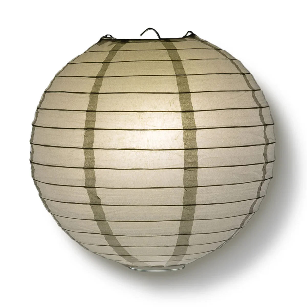 Metallic Silver round paper lantern for weddings and parties