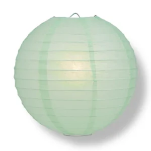 Mint round paper lantern for weddings and parties