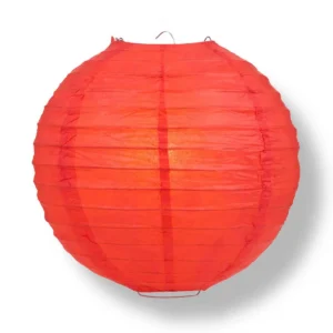 Red round paper lantern for weddings and parties
